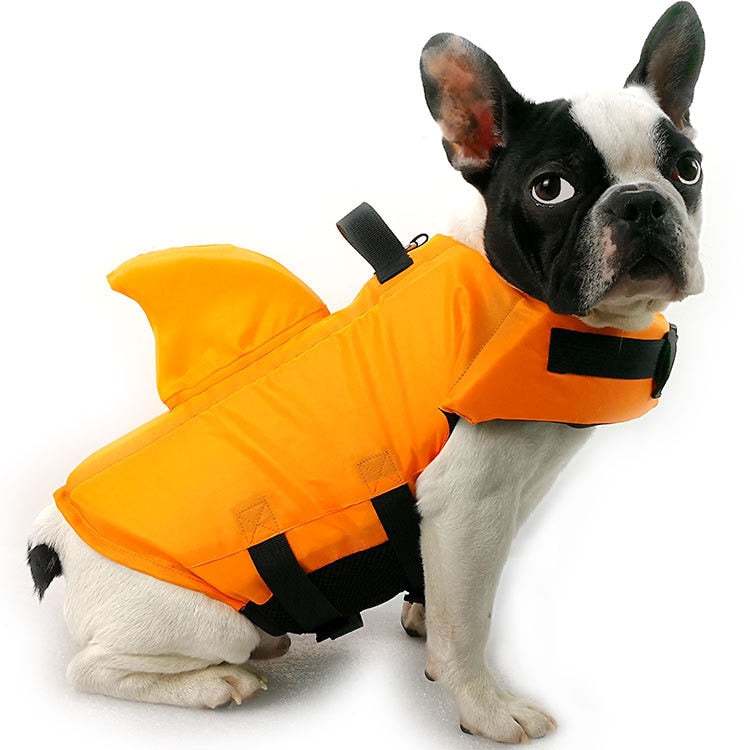 Shark Fin Dog Life Jacket – Secure & Stylish Floatation Vest for Pets