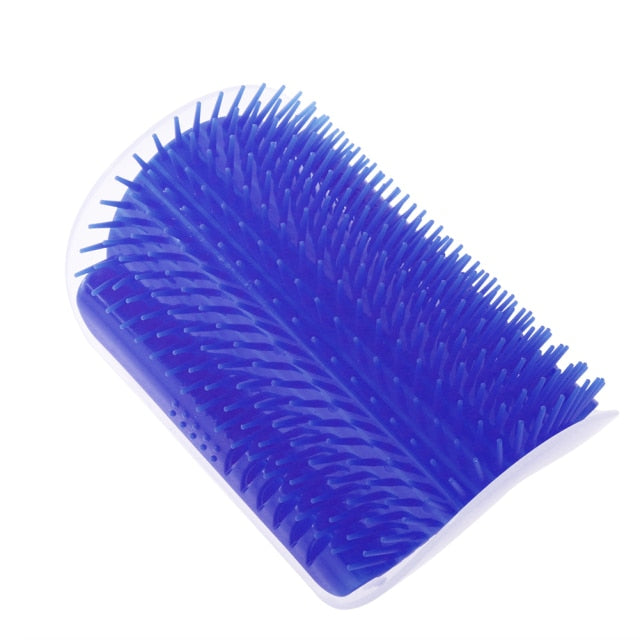 Cat Self-Groomer Corner Brush – Wall-Mounted Shedding Solution