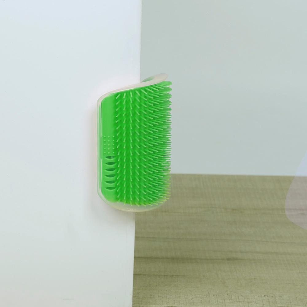 Cat Self-Groomer Corner Brush – Wall-Mounted Shedding Solution