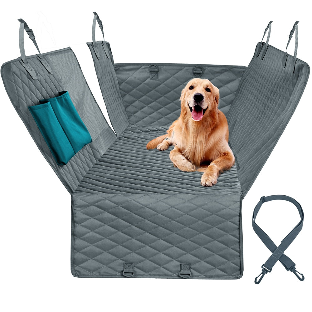 Waterproof Dog Car Seat Cover – Back Seat Protector with Mesh Window