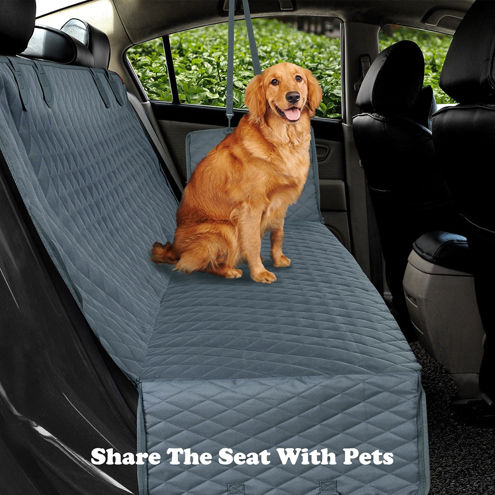 Waterproof Dog Car Seat Cover – Back Seat Protector with Mesh Window