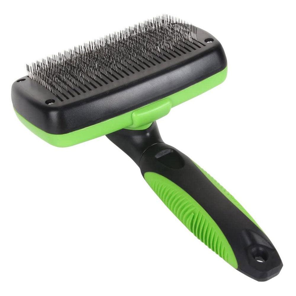 Self-Cleaning Dog Brush – Pet Grooming Tool for Shedding and Detangling