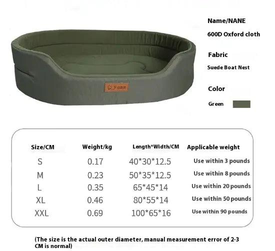 Polar Fleece Waterproof Dog Bed - All Season Double-Sided Pet Bed with Durable Oxford Cloth